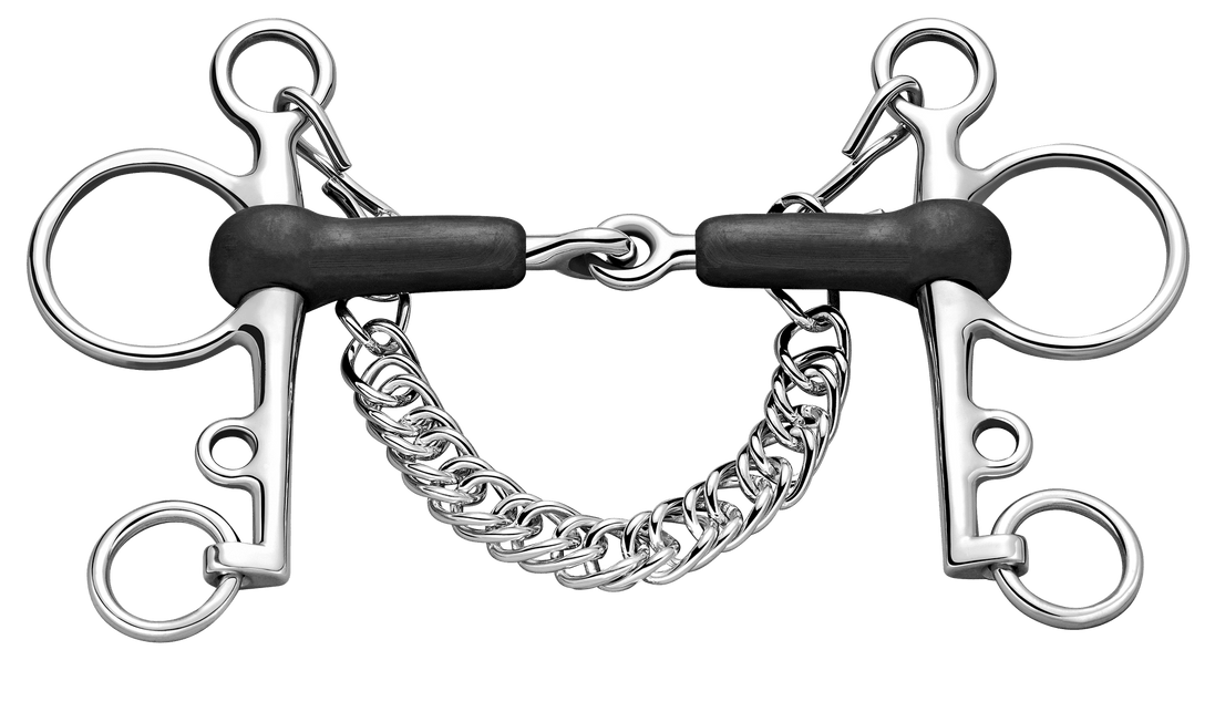 Sprenger Rubber Pelham Lange Scharen - 18mm Pelham - Maddelin Equestrian Sprenger