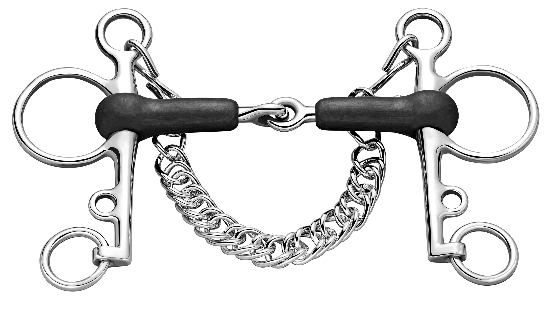 Sprenger Rubber Pelham Lange Scharen - 18mm Pelham - Maddelin Equestrian Sprenger