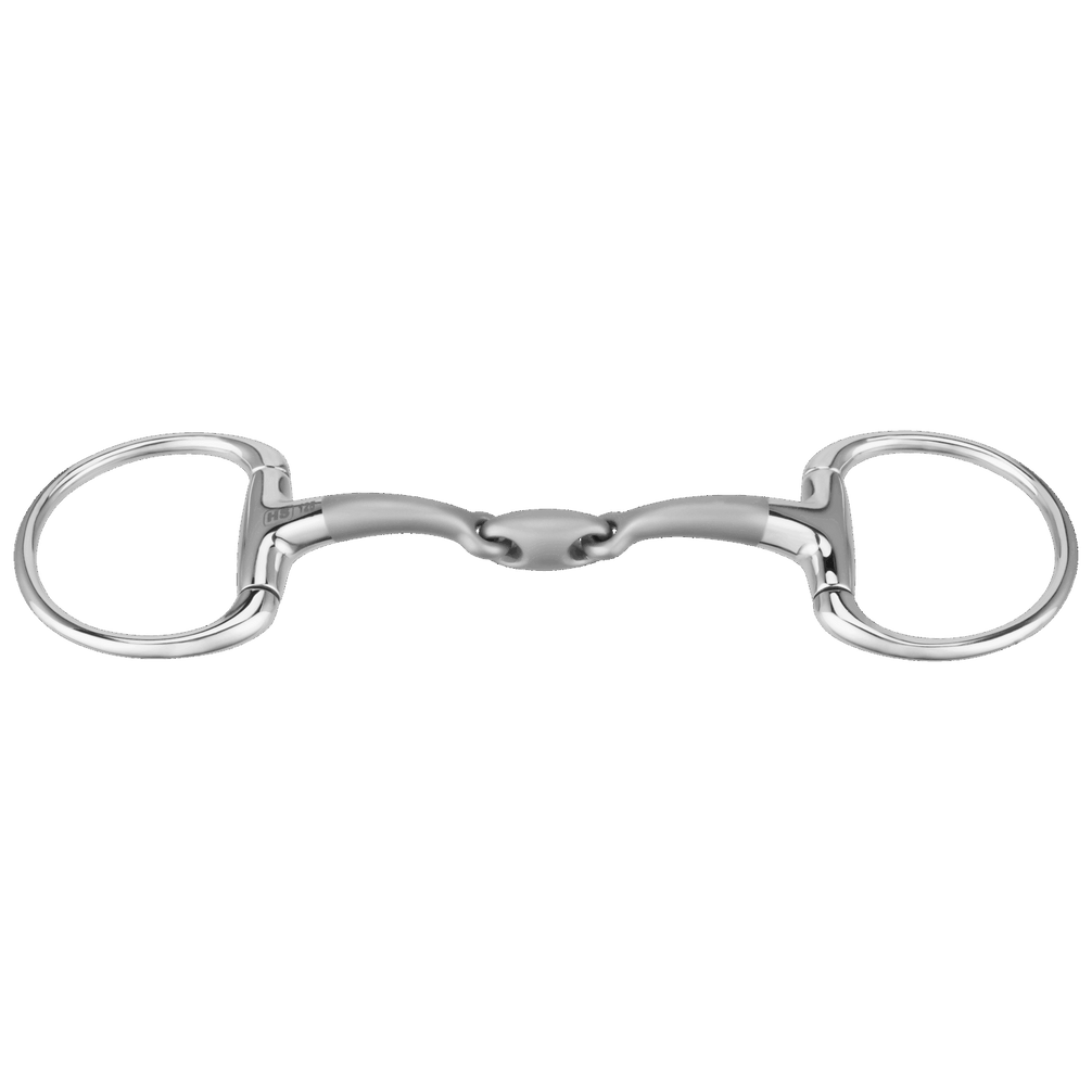Sprenger Satinox Eggbutt bit Dubbel Gebroken - Stainless steel 14mm Bus, D, Eggbutt,... - Maddelin Equestrian Sprenger