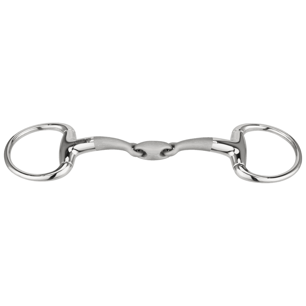 Sprenger Satinox Eggbutt Onderlegtrens Dubbel Gebroken - Stainless steel Bus, D, Eggbutt,... - Maddelin Equestrian Sprenger