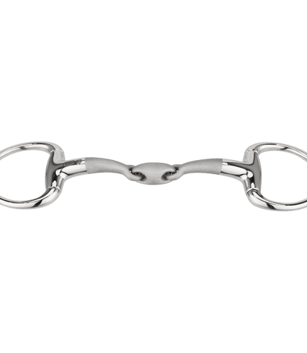 Sprenger Satinox Eggbutt Onderlegtrens Dubbel Gebroken - Stainless steel Bus, D, Eggbutt,... - Maddelin Equestrian Sprenger