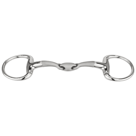 Sprenger Satinox Eggbutt Onderlegtrens Dubbel Gebroken - Stainless steel Bus, D, Eggbutt,... - Maddelin Equestrian Sprenger