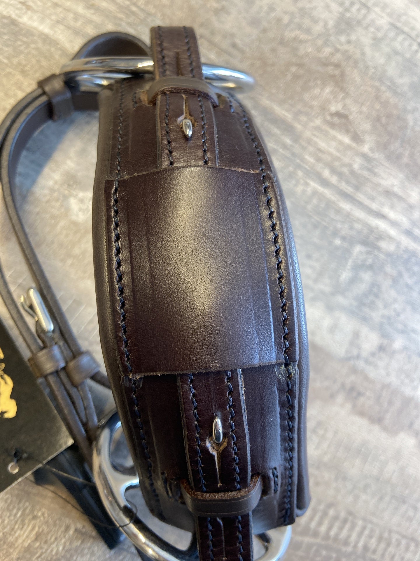 Stübben Flower ring leather; cheeks stainless steel Hackamore - Maddelin Equestrian Stübben