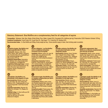 Stud Muffins 15pcs 400gr Snoepjes en likstenen - Maddelin Equestrian Stud Muffins