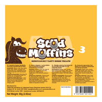 Stud Muffins 3pcs Snoepjes en likstenen - Maddelin Equestrian Stud Muffins