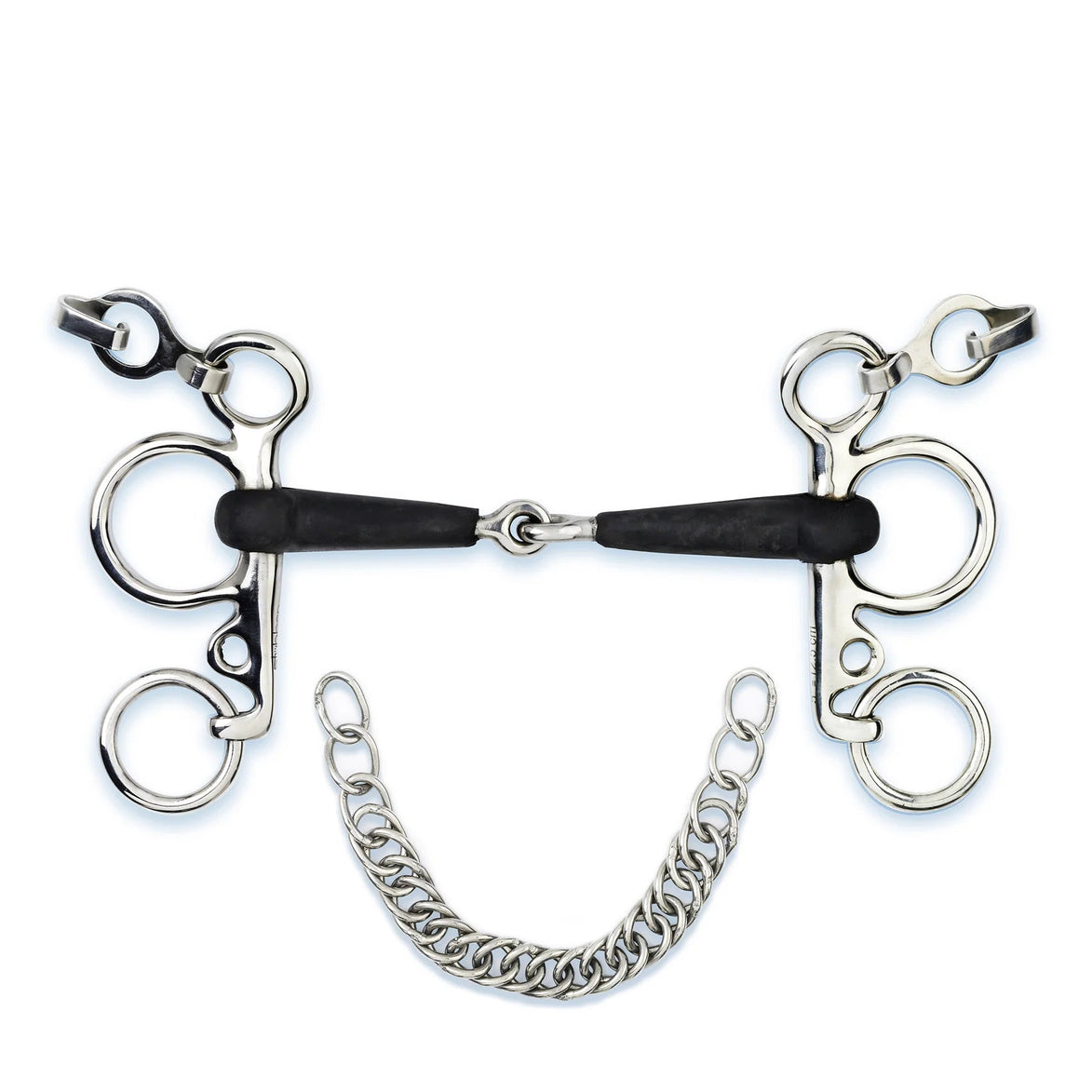 Stübben 2242 Pelham rubber covered single jointed Pelham - Maddelin Equestrian Maddelin Equestrian