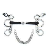 Stübben 2242 Pelham rubber covered single jointed Pelham - Maddelin Equestrian Maddelin Equestrian