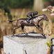 Thermobrass Bronzen Beeld Jockey op Paard Klein | Maddelin Equestrian