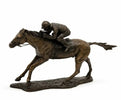 Thermobrass Bronzen Beeld Jockey op Paard Klein | Maddelin Equestrian