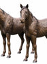 Thermobrass Bronzen Beeld Koppel Paarden | Maddelin Equestrian