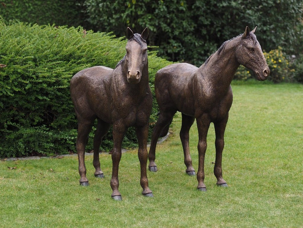 Thermobrass Bronzen Beeld Koppel Paarden | Maddelin Equestrian