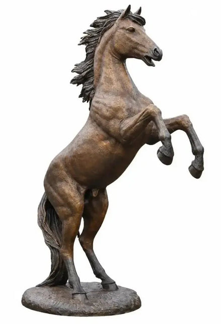 Thermobrass Bronzen Beeld Steigerend Paard 185 cm | Maddelin Equestrian