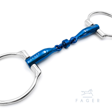 Fager Titanium Roller Eggbutts bit - BIANCA