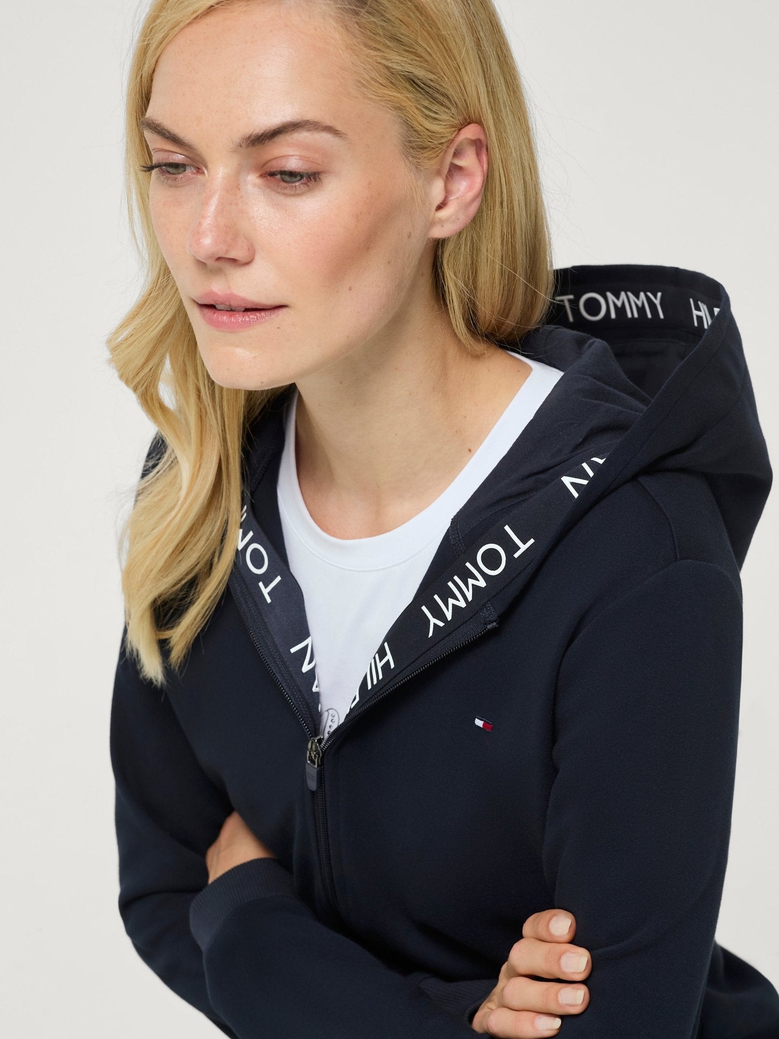 Tommy Hilfiger Equestrian Beverly Zip Up Hoodie Dames Dames Truien & Sweaters - Maddelin Equestrian Tommy Hilfiger Equestrian