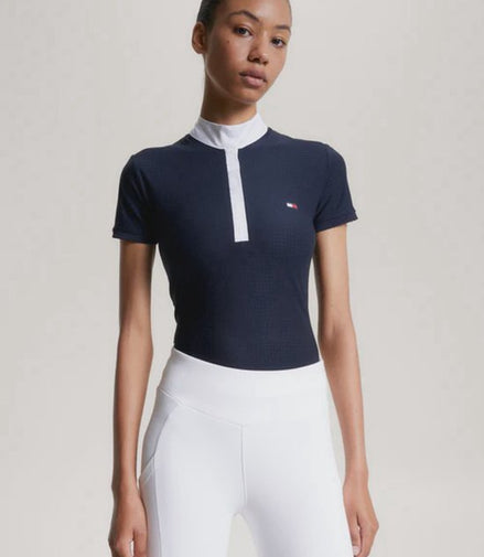 Tommy Hilfiger Equestrian chelsea cooling short sleeve logo show shirt Wedstrijdshirts - Maddelin Equestrian Tommy Hilfiger Equestrian