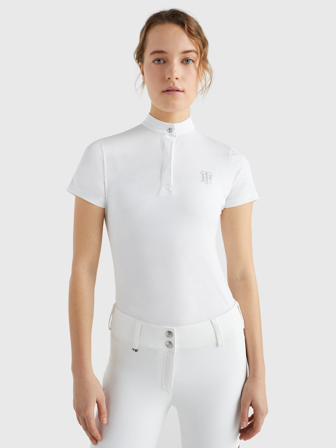 Tommy Hilfiger Equestrian Dames Rhinestone Performance Show Shirt Dames Shirts - Maddelin Equestrian Tommy Hilfiger Equestrian