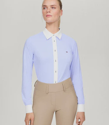 Tommy Hilfiger Equestrian Essex Shirt Lange Mouwen Dames Dames Shirts - Maddelin Equestrian Tommy Hilfiger Equestrian