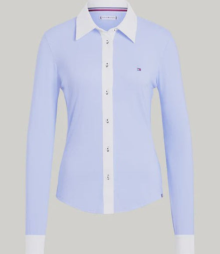 Tommy Hilfiger Equestrian Essex Shirt Lange Mouwen Dames Dames Shirts - Maddelin Equestrian Tommy Hilfiger Equestrian