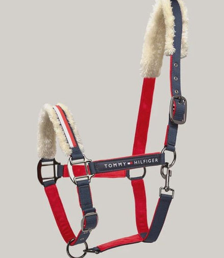 Tommy Hilfiger Equestrian Global Halter Multi Halster met wol of faux fur - Maddelin Equestrian Tommy Hilfiger Equestrian
