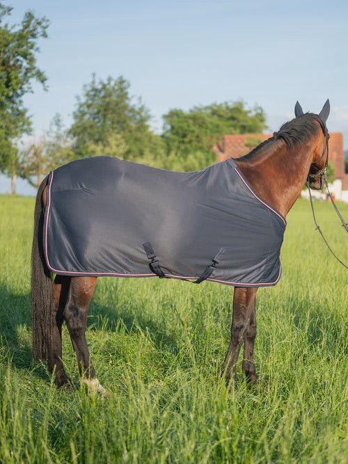 Tommy Hilfiger Equestrian Kingston Light & Dry Color Block Paardendeken Desert Sky Zweetdekens - Maddelin Equestrian