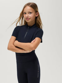 Tommy Hilfiger Equestrian Palma 1/4 Training Top Kids Dames Shirts - Maddelin Equestrian Tommy Hilfiger Equestrian