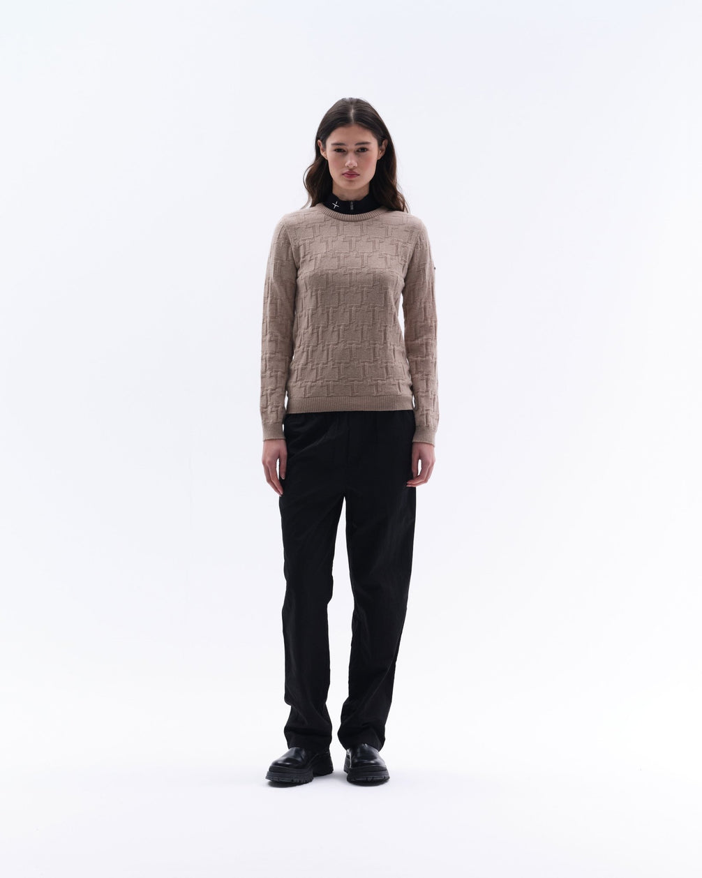 Trolle Faded T Wool Cashmere Sweater Dames Dames Truien & Sweaters - Maddelin Equestrian Trolle
