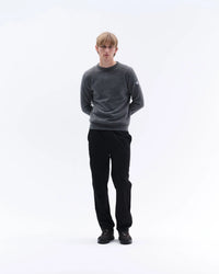 Trolle Tonal Cashmere Logo Crew Sweater Heren Heren Shirts & sweaters - Maddelin Equestrian Trolle