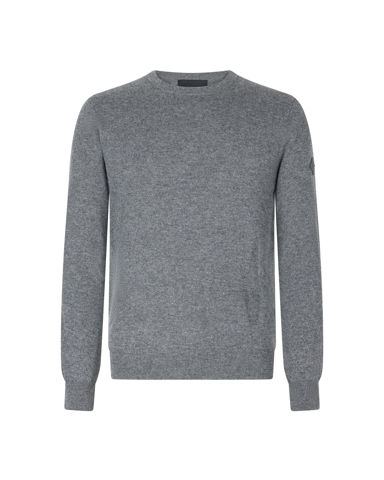 Trolle Tonal Cashmere Logo Crew Sweater Heren Heren Shirts & sweaters - Maddelin Equestrian Trolle
