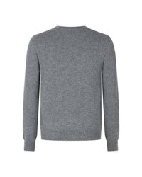 Trolle Tonal Cashmere Logo Crew Sweater Heren Heren Shirts & sweaters - Maddelin Equestrian Trolle