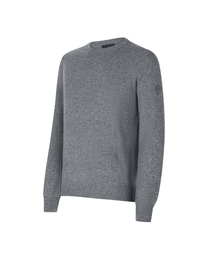 Trolle Tonal Cashmere Logo Crew Sweater Heren Heren Shirts & sweaters - Maddelin Equestrian Trolle
