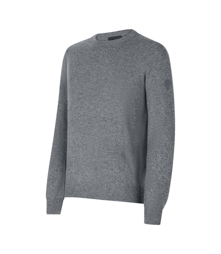 Trolle Tonal Cashmere Logo Crew Sweater Heren Heren Shirts & sweaters - Maddelin Equestrian Trolle