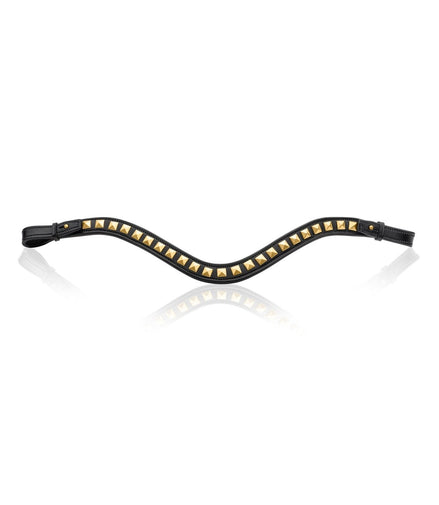 Utzon Browband with Pyramids Black Full Frontriemen - Maddelin Equestrian Utzon Equestrian