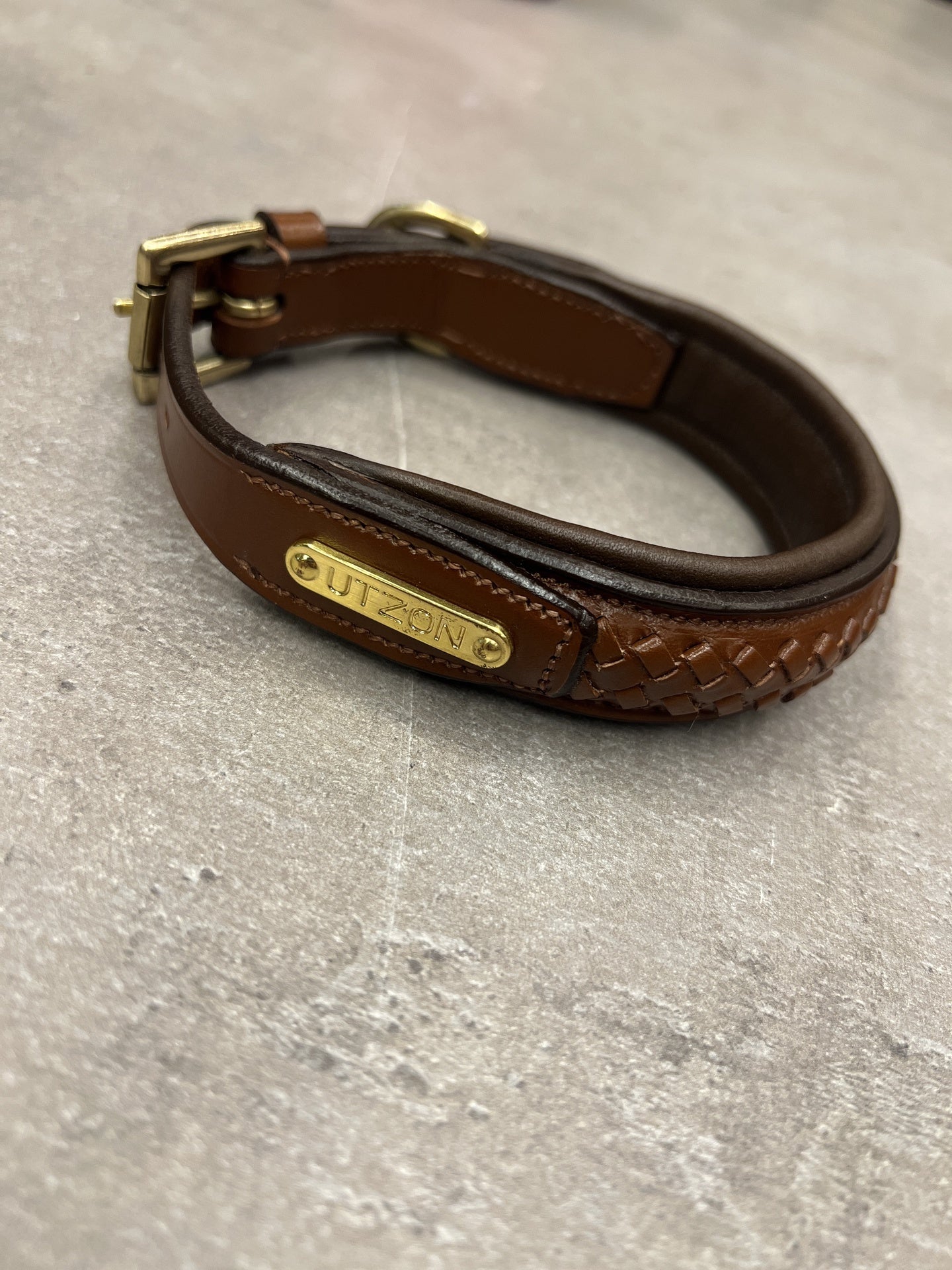 Utzon Olympic Dog collar Light Brown Dogwear - Maddelin Equestrian Utzon Equestrian