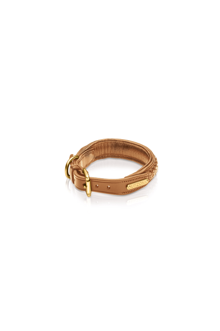Utzon Olympic Dog collar Light Brown Dogwear - Maddelin Equestrian Utzon Equestrian