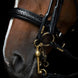 Utzon Olympic Stang & Trens Black Brass Browband With Clinchers Full Stang & Trens - Maddelin Equestrian Utzon Equestrian