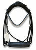 Utzon Olympic Stang & Trens Crystal Black Silver With Empire Browband Clear Full Stang & Trens - Maddelin Equestrian