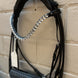 Utzon Olympic Stang & Trens Crystal Black Silver With Empire Browband Clear Full Stang & Trens - Maddelin Equestrian