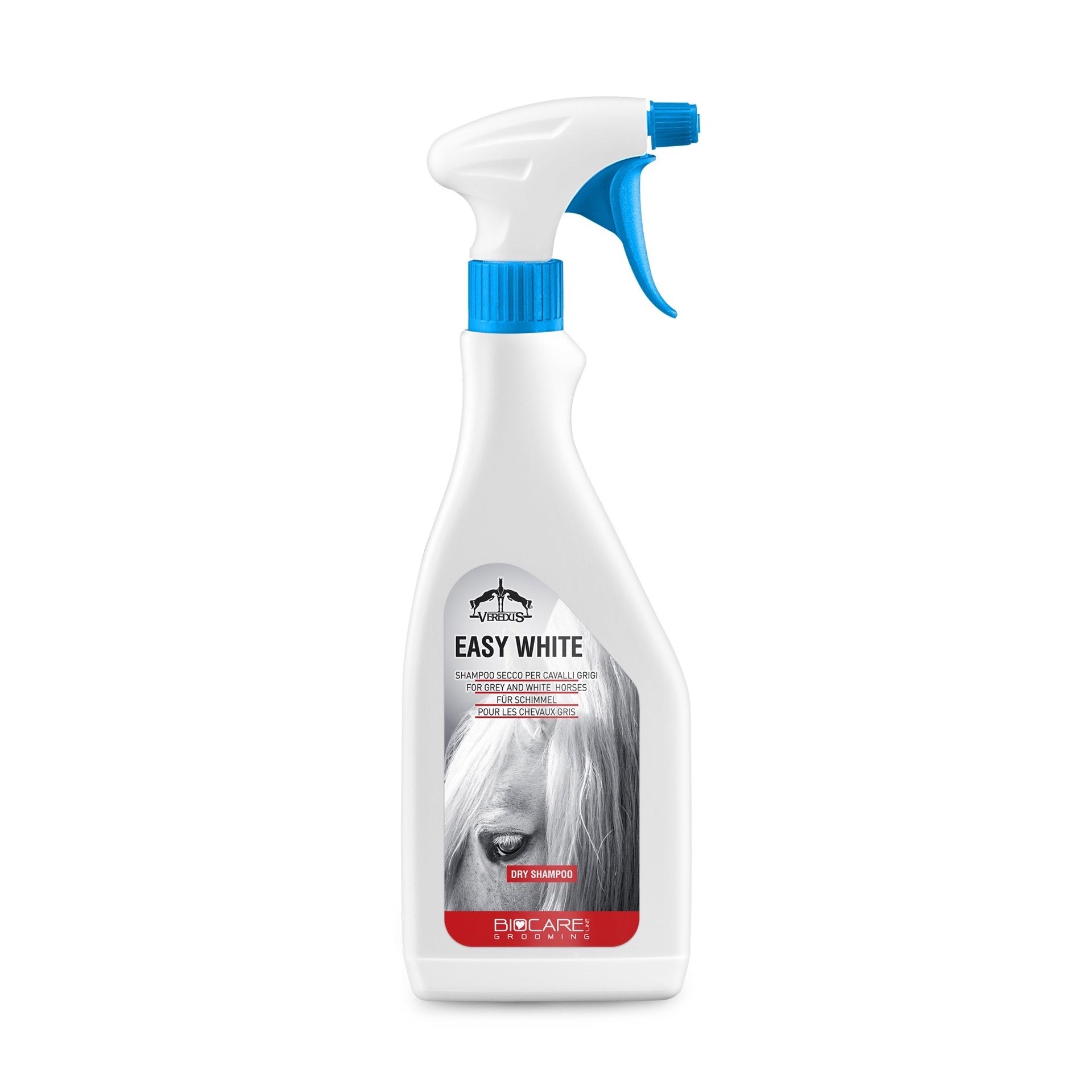 Veredus Easy White Droogshampoo voor grijze paarden Verzorgingsproducten - Maddelin Equestrian Veredus