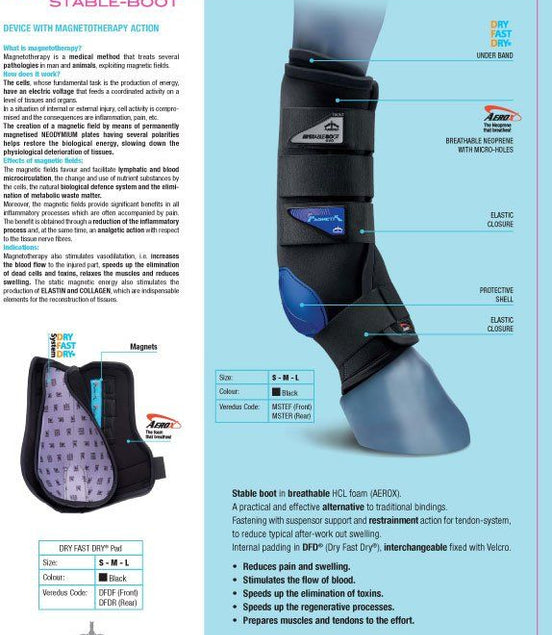 Veredus Magnetik Stable Boot Front Transport, therapeutisch en stalbeschermers - Maddelin Equestrian Veredus