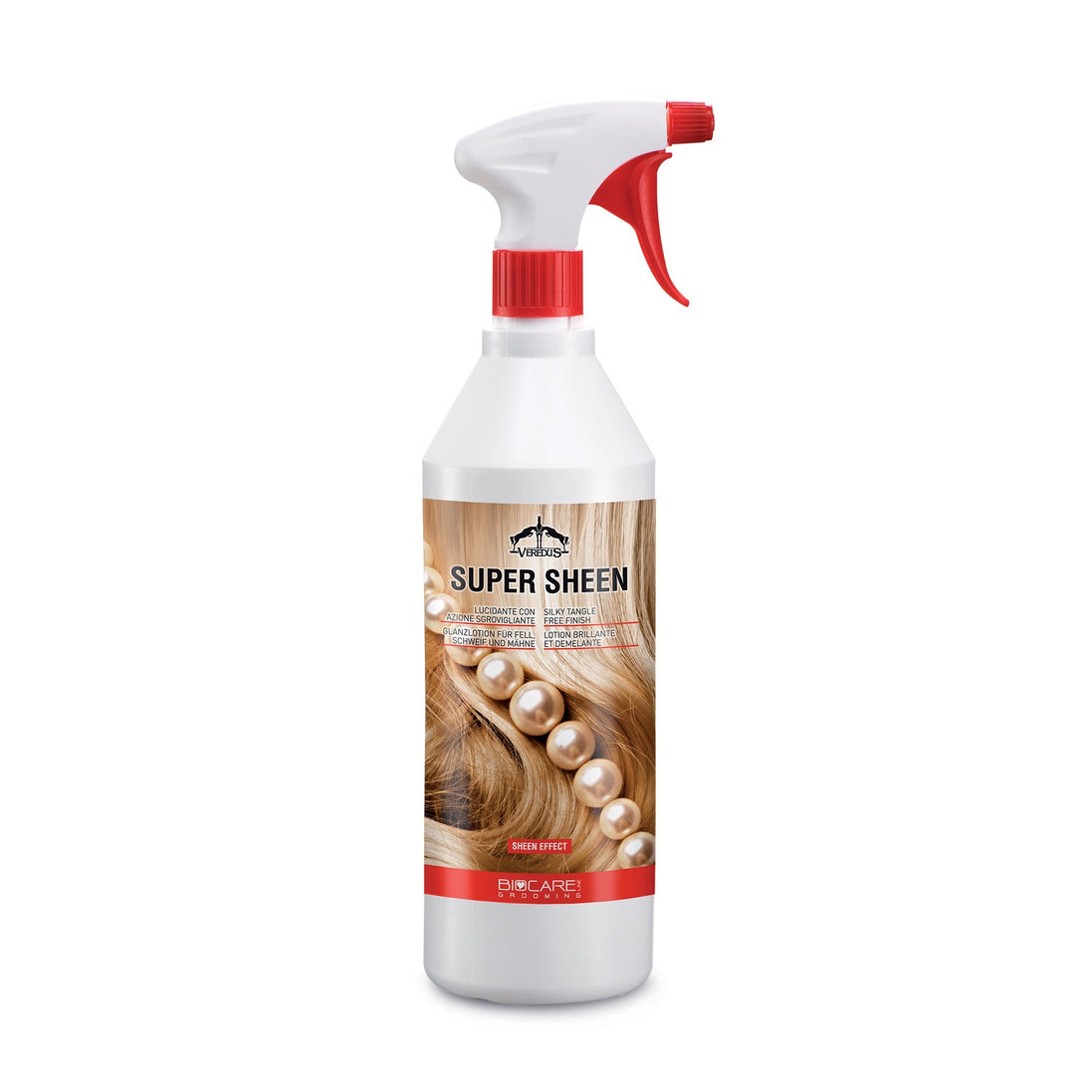 Veredus Super Sheen glans - en ontklitspray 1L Verzorgingsproducten - Maddelin Equestrian Veredus
