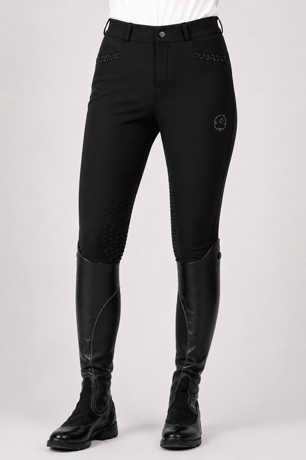 Vestrum Lab Antilia Knie Grip Rijbroek Hoge Taille Dames Dames Rijbroeken - Maddelin Equestrian