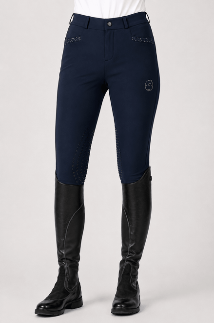 Vestrum Lab Antilia Knie Grip Rijbroek Hoge Taille Dames Dames Rijbroeken - Maddelin Equestrian