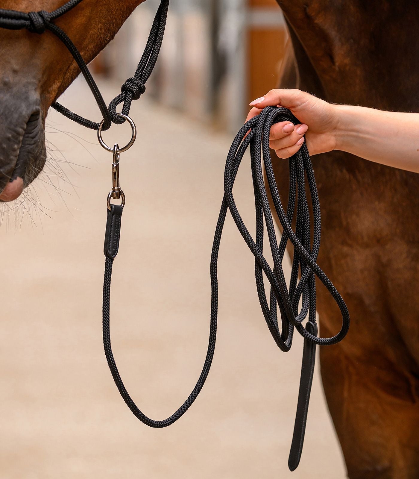 Waldhausen Licht Grondwerktouw Met Karabijnhaak Touwen - Maddelin Equestrian Waldhausen