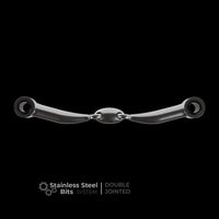 Winderen Mondstuk Dubbel Gebroken Stainless Steel Toebehoren bitten - Maddelin Equestrian Winderen