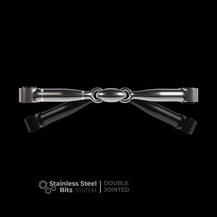 Winderen Mondstuk Dubbel Gebroken Stainless Steel Toebehoren bitten - Maddelin Equestrian Winderen