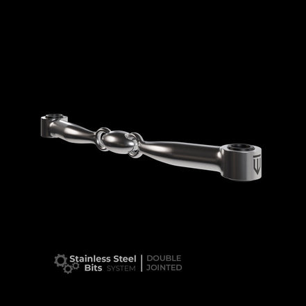 Winderen Mondstuk Dubbel Gebroken Stainless Steel Toebehoren bitten - Maddelin Equestrian Winderen