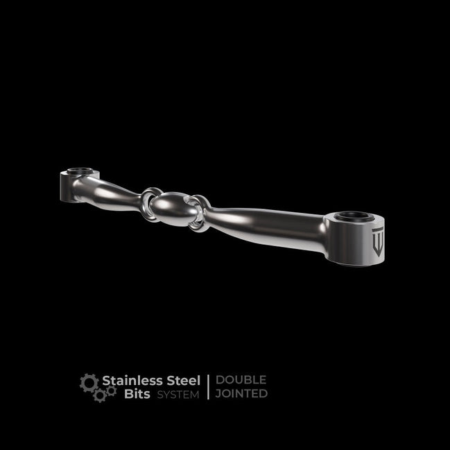 Winderen Mondstuk Dubbel Gebroken Stainless Steel Toebehoren bitten - Maddelin Equestrian Winderen