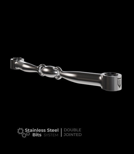 Winderen Mondstuk Dubbel Gebroken Stainless Steel Toebehoren bitten - Maddelin Equestrian Winderen