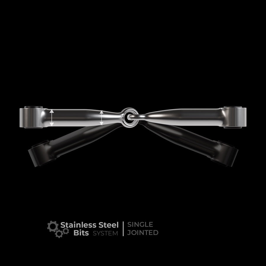 Winderen Mondstuk Enkel Gebroken Stainless Steel Toebehoren bitten - Maddelin Equestrian Winderen