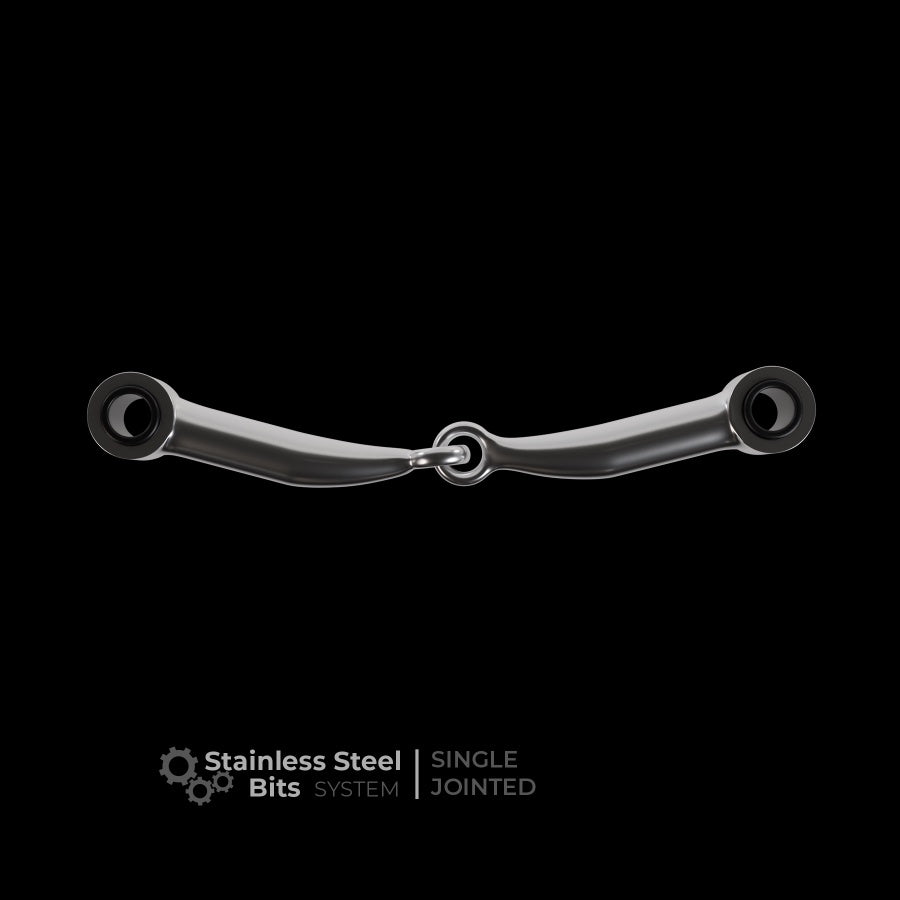 Winderen Mondstuk Enkel Gebroken Stainless Steel Toebehoren bitten - Maddelin Equestrian Winderen
